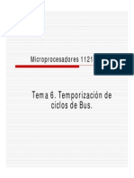 Temporizacion de Ciclo de Bus