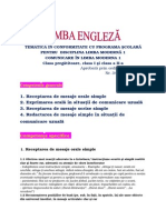 Programa Școlară Pentru Clasa A II A