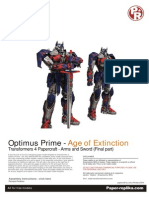 Optimus Prime AOE Arms PDF