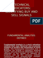 Identifying Buy and Sell Signals Using Technical Indicators