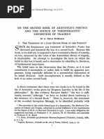 Aristotle 12 Fragments Ross Aristotle Plato - 