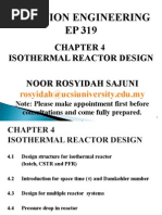 Chap 4 Isothermal Reactor Design (Student)