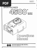 Invivo 4500 MRI Operators Manual