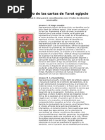 Significado de Las Cartas de Tarot Egipcio