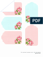 Free Floral Printable Gingham Tags FPTFY 1
