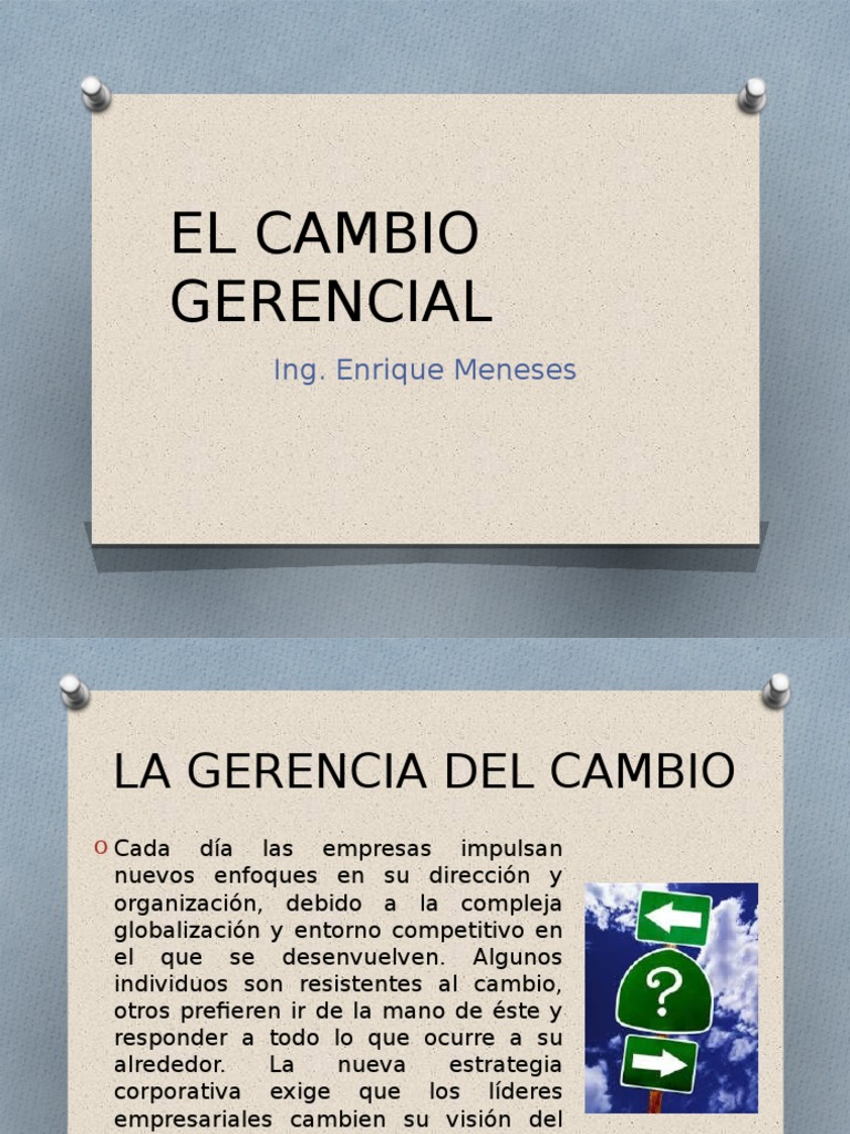 Gerencia del Cambio en Empresas | PDF | Liderazgo | Business