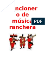 Cancionero de Musica Ranchera