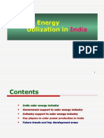 Solar India: Energy Utilization in