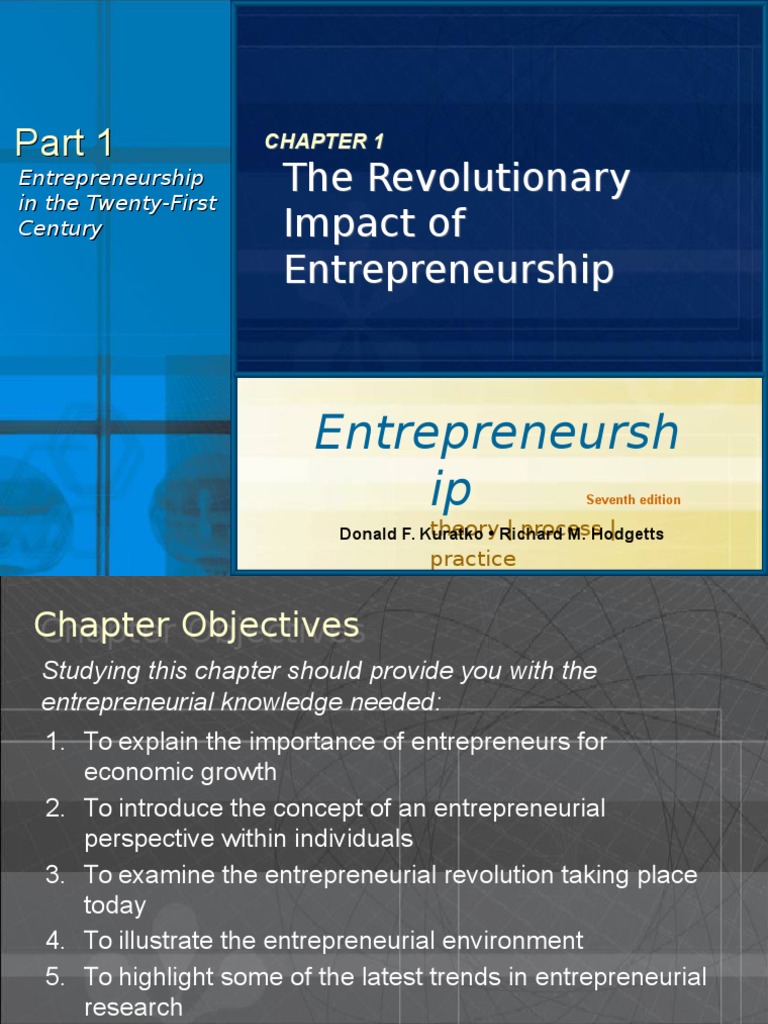 The Revolutionary Impact of Entrepreneurship | PDF | Entrepreneurship ...