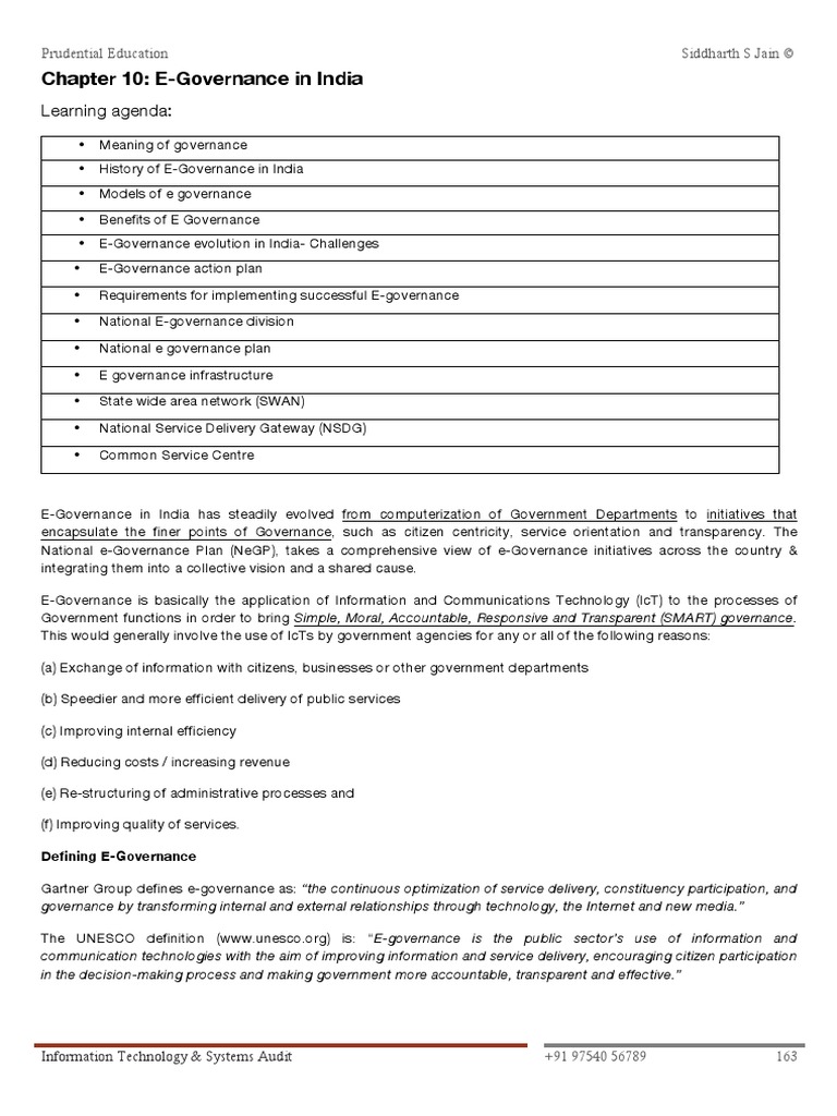 E Governance in India | Download Free PDF | E Government | Governance