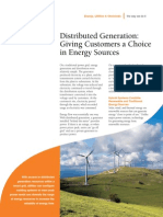 Smart Grid Operational Services - Distributed Generation Fact Sheet