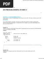 I - o Programming in 8051 C