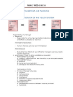 Family Medicine Iii: Public Health Management and Planning