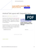 Android Tab Layout With Swipeable Views