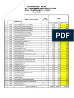 Rekapitulasi Nilai Kelas VIII A