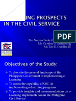 E-Learning Prospects in The Civil Service