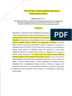 The Prediction of Vapour Liquid Equilibrium Behaviour of Propane-Butane Mixtures