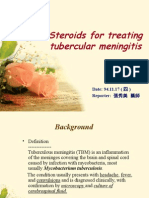 Steroids for Treating Tubercular Meningitis