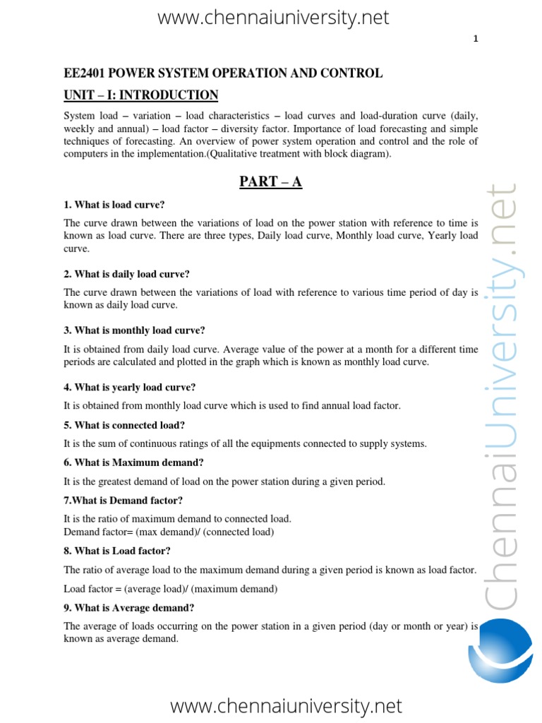 EE2401 PSOC Notes - PDF-WWW - Chennaiuniversity.net - Unlocked PDF ...