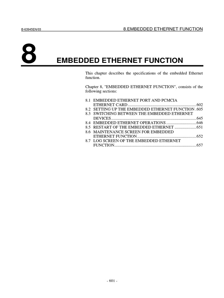 FANUC Embedded Ethernet Setup Guide | PDF | Port (Computer Networking ...