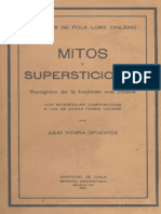 Julio Vicuña Cifuentes - Mitos Y Supersticiones Orales (1915)