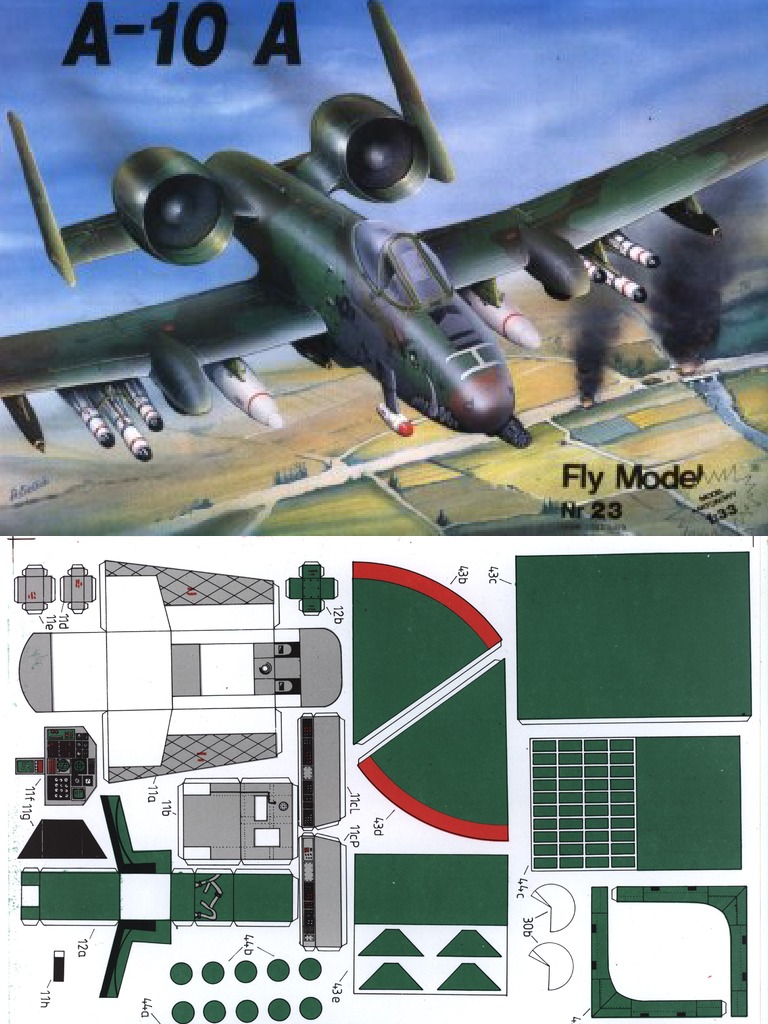 (Fly Model 023) - A-10 Thunderbolt | PDF