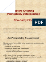 Factors that affect permeab. det.