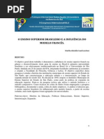 O ENSINO SUPERIOR BRASILEIRO E A INFLUÊNCIA DO MODELO FRANCÊS