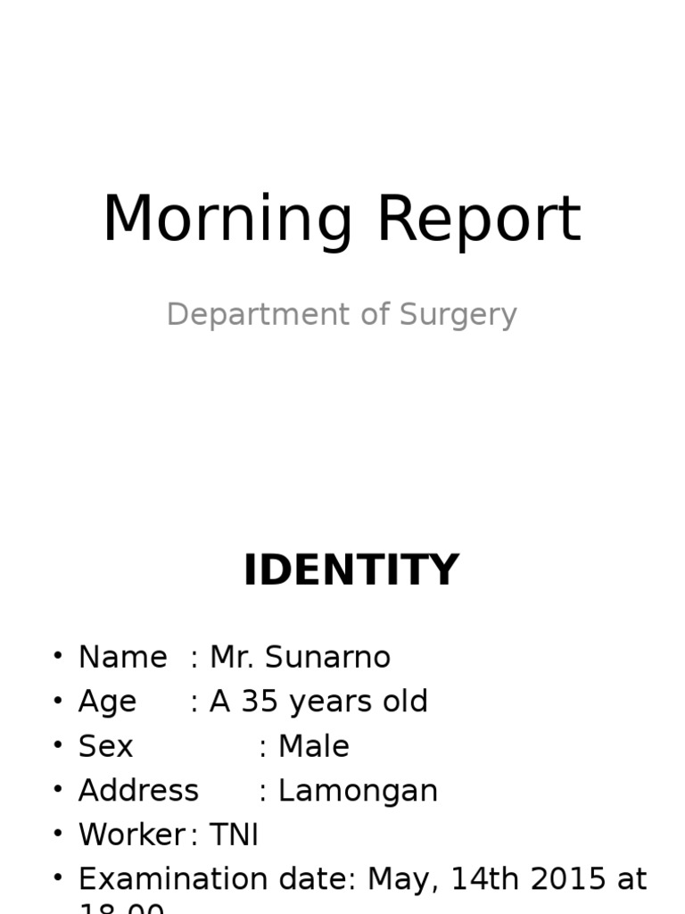 Traffic Accident: Closed Fractures Report | PDF | Patient | Medical ...