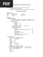 Assessment of Nutritional Status