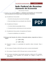 1 Lista de Exerccios Micro I