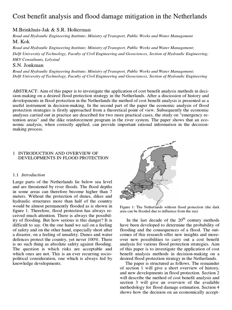 Costbenefitanalysisandflood MK | PDF | Cost–Benefit Analysis | Flood