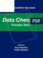 Psychometric Success Data Checking - Practice Test 1