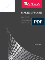 Bar Code Specification Manual