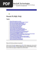Oracle PL/SQL Faq: Neosoft Technologies