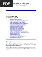 Oracle SQL Faq: Neosoft Technologies