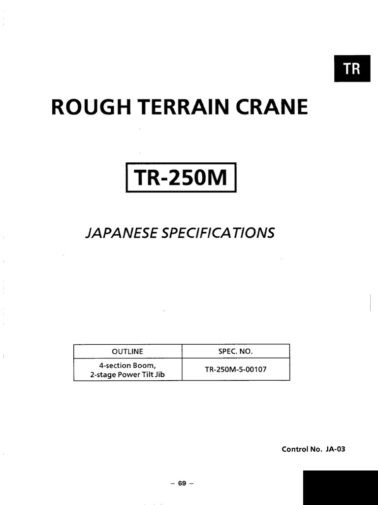 TR-250M - 7 Load Chart | PDF
