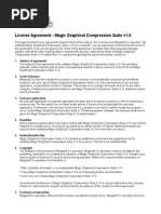 License Agreement - Magic Graphical Compression Suite v1.9