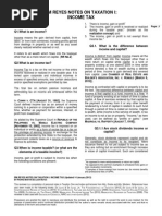 PM Reyes Notes On Taxation 1 - Income Tax (Working Draft) (Updated 14 Jan 2013)