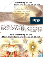 Solemnity of Body and Blood of Christ