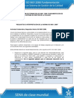 Actividad de Aprendizaje Unidad 3 Requisitos e Interpretacion de La Norma ISO 90012008