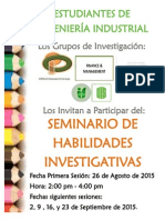 Seminario Habilidades Ivestigativas 2015-I
