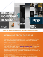 Examples of Brilliant Homepage Designs