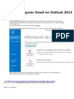 Configurar Gmail en Outlook 2013