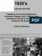 A Look Into The Past: - Speakers On For Paul Whiteman's
