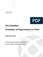 The Gambia: Freedom of Expression On Trial