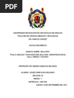 Ensayo sobre "Bullying"