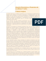 Análisis de La Situación Económica y Financiera de Venezuela en Los Últimos 11 Años