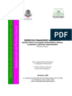 DERECHO FINANCIERO MEXICANO Estudio Teórico Conceptual, Antecedentyes, Derecho Comparado