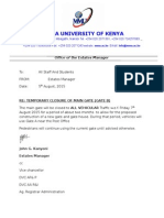 Multimedia University of Kenya: Office of The Estates Manager